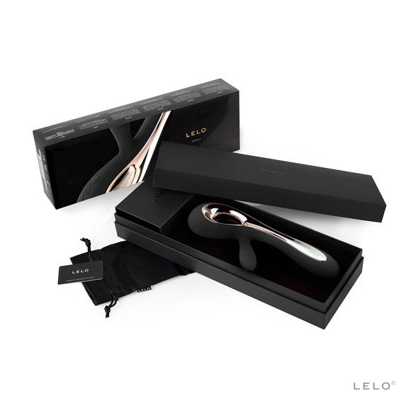 LELO - Soraya Rabbit Vibrator (Black) - Rabbit Dildo (Vibration) Rechargeable Durio.sg