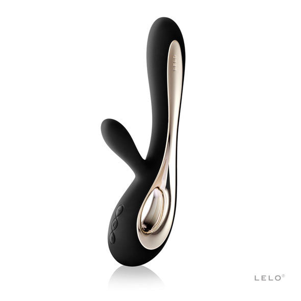 LELO - Soraya Rabbit Vibrator (Black) - Rabbit Dildo (Vibration) Rechargeable Durio.sg