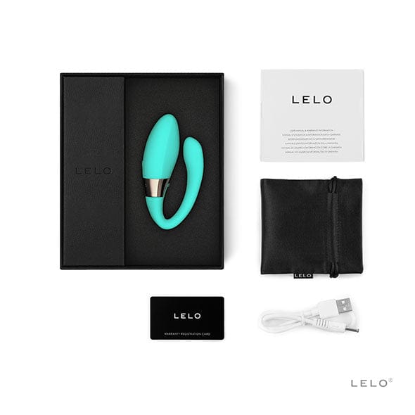 LELO - Tiani Harmony Dual Action Couple's Massager (Aqua) - Couple's Massager (Vibration) Rechargeable Durio.sg