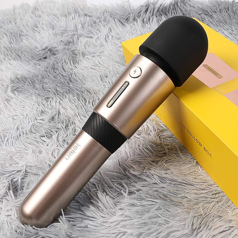 Leten - 3rd Generation Lightning Heating AV Wand Massager (Gold) - Wand Massagers (Vibration) Rechargeable Durio.sg