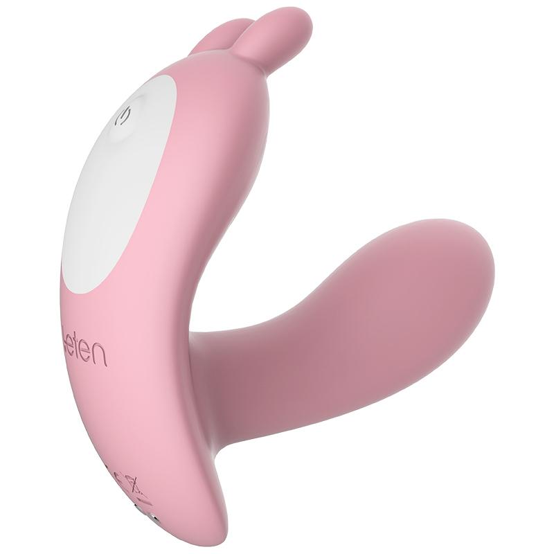 Leten - Q Cute Rabbit Remote Control Wearable Vibrator (Pink) - Remote Control Dildo w/o Suction Cup (Vibration) Rechargeable Durio.sg