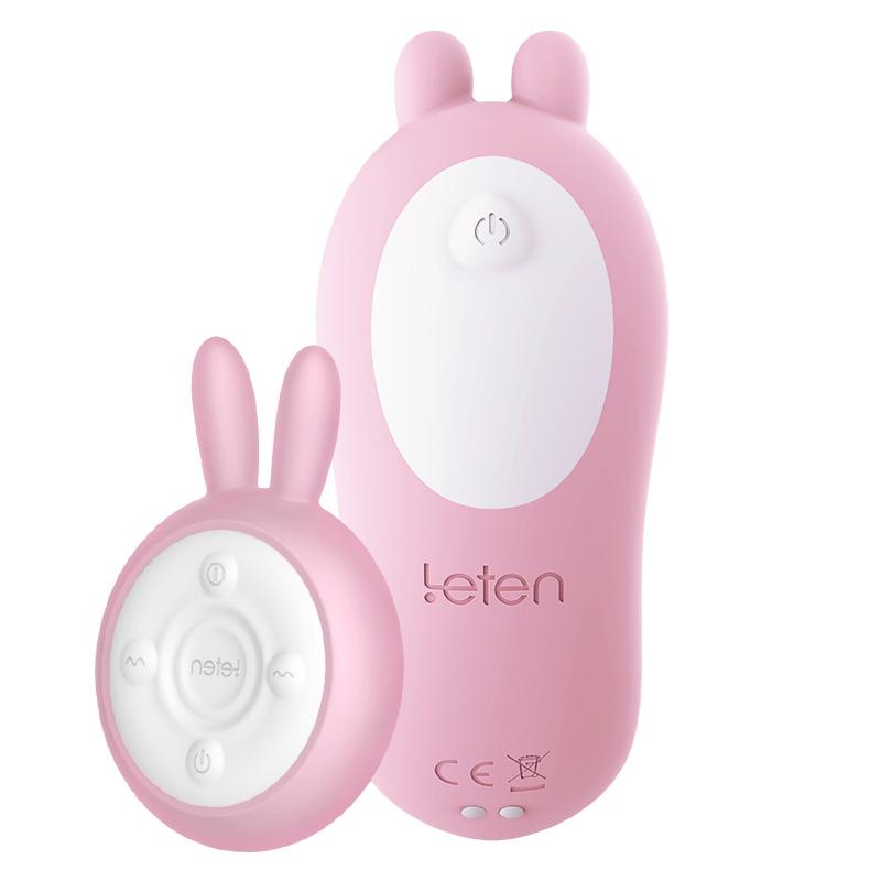Leten - Q Cute Rabbit Remote Control Wearable Vibrator (Pink) - Remote Control Dildo w/o Suction Cup (Vibration) Rechargeable Durio.sg