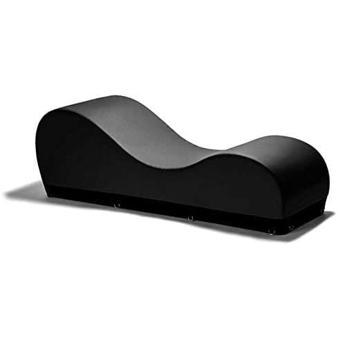 Liberator - Black Label Esse Chaise Faux Leather Claret Sex Furniture (Black) - Sex Furnitures Durio.sg