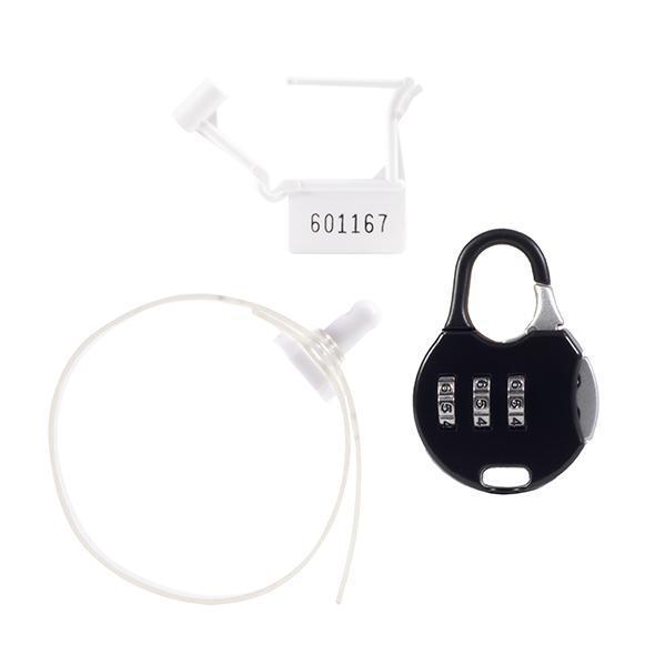 Lock A Willy - Cock Cage and Lock Set (Black) - Silicone Cock Cage (Non Vibration) Durio.sg