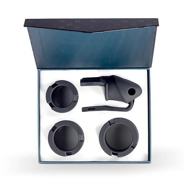 Lock A Willy - Cock Cage and Lock Set (Black) - Silicone Cock Cage (Non Vibration) Durio.sg