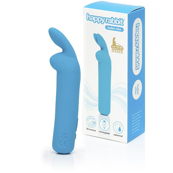 Love Honey - Happy Rabbit Bullet Vibrator (Blue) - Bullet (Vibration) Rechargeable Durio.sg