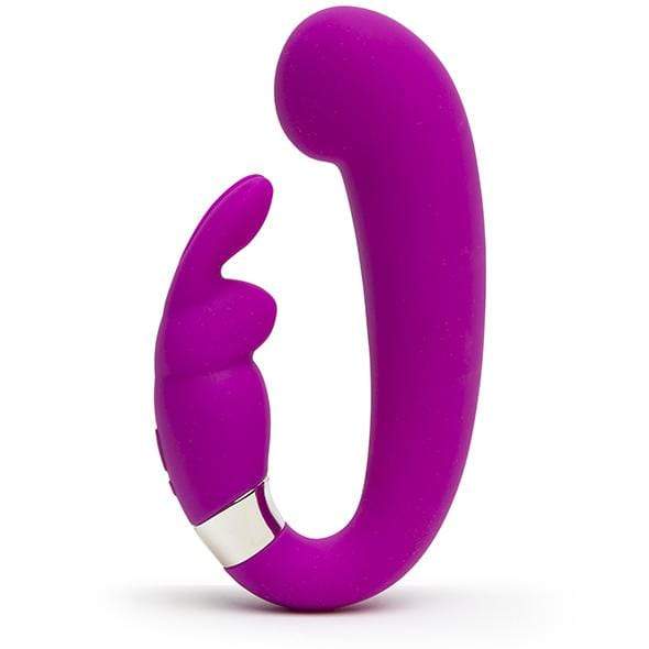 Love Honey - Happy Rabbit Mini G Spot Clitoral Curve Vibrator (Purple) - Non Realistic Dildo w/o suction cup (Vibration) Rechargeable Durio.sg