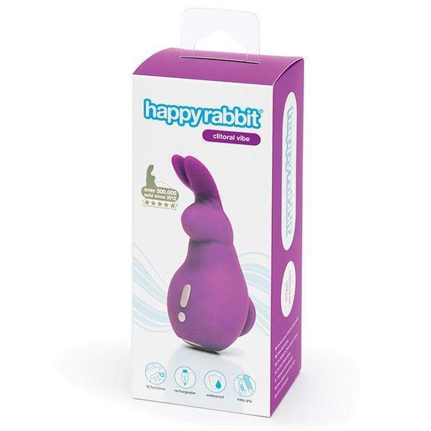Love Honey - Happy Rabbit Rechargeable Clitoral Vibe (Purple) - Clit Massager (Vibration) Rechargeable Durio.sg