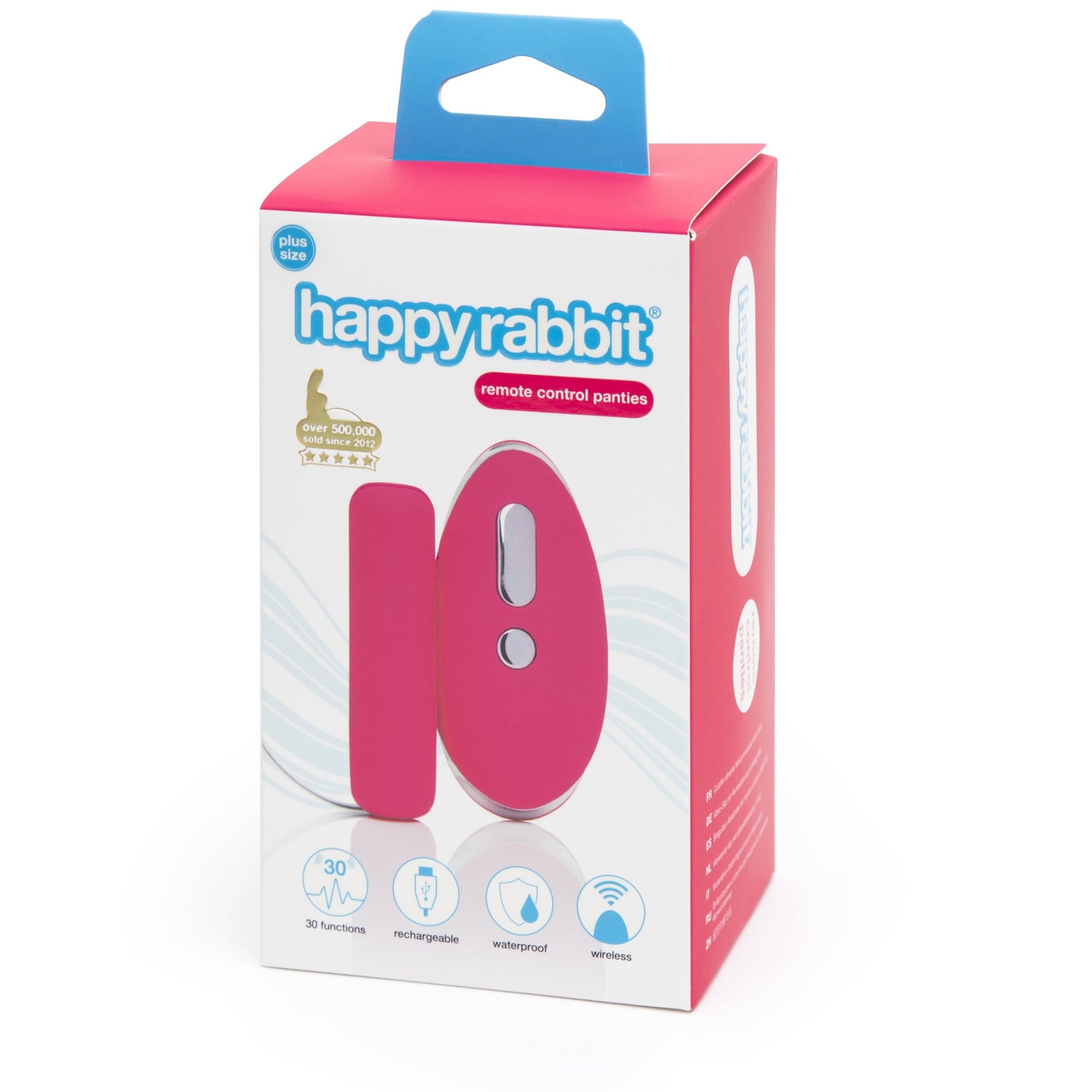 Love Honey - Happy Rabbit Remote Control Panty Vibrator Plus Size (Pink) - Panties Massager Remote Control (Vibration) Rechargeable Durio.sg