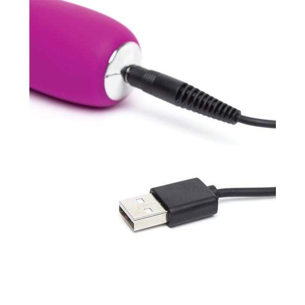 Love Honey - Happy Rabbit Slimline Realistic Rabbit Vibrator (Purple) - Rabbit Dildo (Vibration) Rechargeable Durio.sg