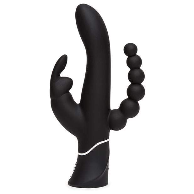 Love Honey - Happy Rabbit Triple Curve Rabbit Vibrator (Black) - Rabbit Dildo (Vibration) Rechargeable Durio.sg