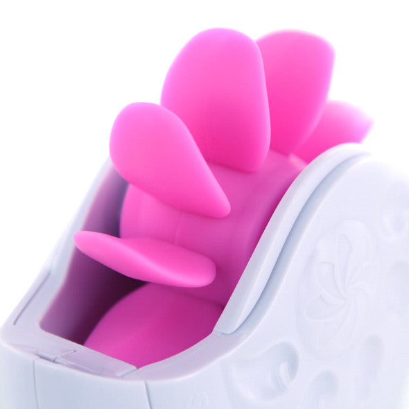 Lovehoney - Sqweel 2 Oral Sex Toy Clit Massager (White) - Clit Massager (Vibration) Non Rechargeable Durio.sg