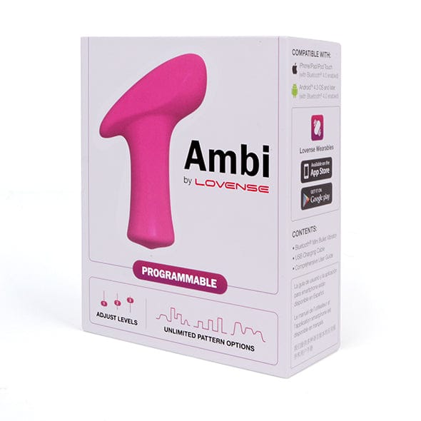 Lovense - Ambi App-Controlled Bullet Vibrator (Pink) - Bullet (Vibration) Rechargeable Durio.sg