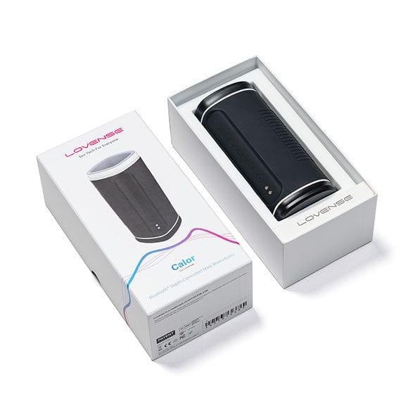 Lovense - Calor App-Controlled Warming Male Masturbator (Black) - Masturbator Soft Stroker (Vibration) Rechargeable Durio.sg