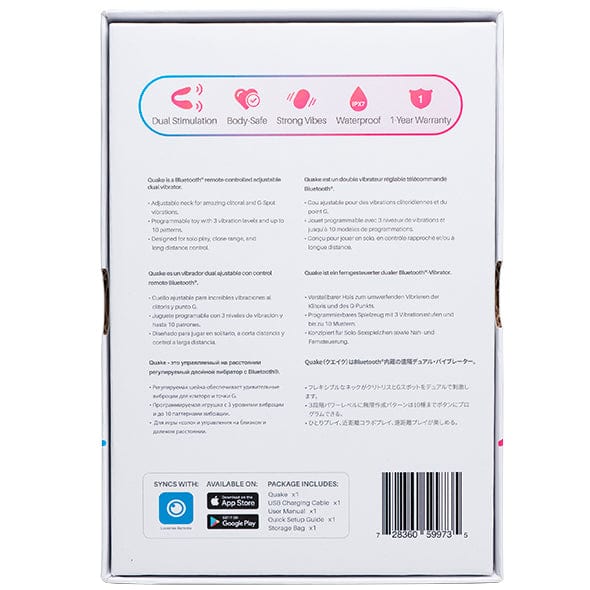 Lovense - Dolce App-Controlled Couple Dual Vibrator (Pink) - Couple's Massager (Vibration) Rechargeable Durio.sg