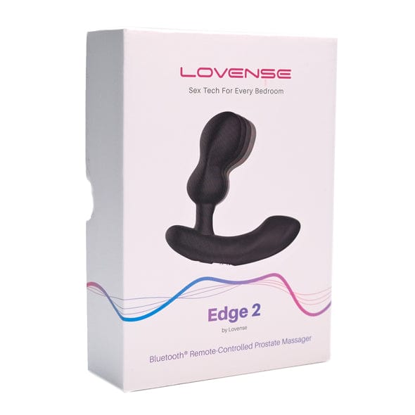 Lovense - Edge 2 App-Controlled Prostate Massager (Black) - Prostate Massager (Vibration) Rechargeable Durio.sg