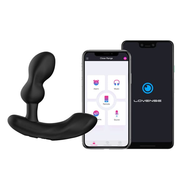 Lovense - Edge 2 App-Controlled Prostate Massager (Black) - Prostate Massager (Vibration) Rechargeable Durio.sg