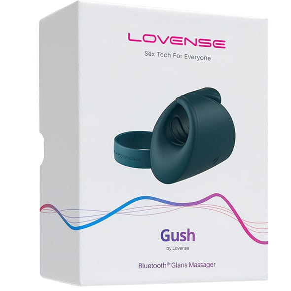 Lovense - Gush App-Controlled Glans Massager Stroker (Green) - Masturbator Soft Stroker (Vibration) Rechargeable Durio.sg