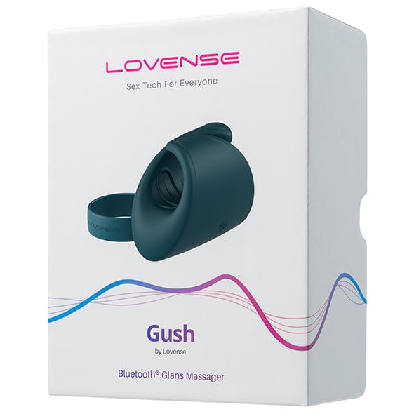 Lovense - Gush App-Controlled Glans Massager Stroker (Green) - Masturbator Soft Stroker (Vibration) Rechargeable Durio.sg