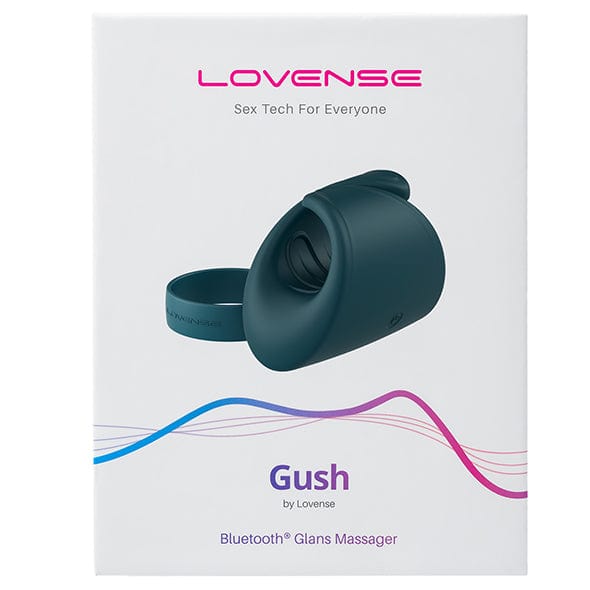 Lovense - Gush App-Controlled Glans Massager Stroker (Green) - Masturbator Soft Stroker (Vibration) Rechargeable Durio.sg