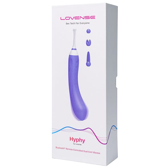 Lovense - Hyphy App-Controlled Dual End Vibrator (Purple) - Clit Massager (Vibration) Rechargeable Durio.sg