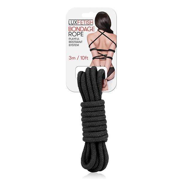 Lux Fetish - Bondage Rope 3m (Black) - Rope Durio.sg