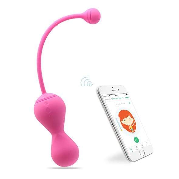 Magic Motion - App-Controlled Smart Kegel Master Balls (Pink) - Kegel Balls (Vibration) Rechargeable Durio.sg