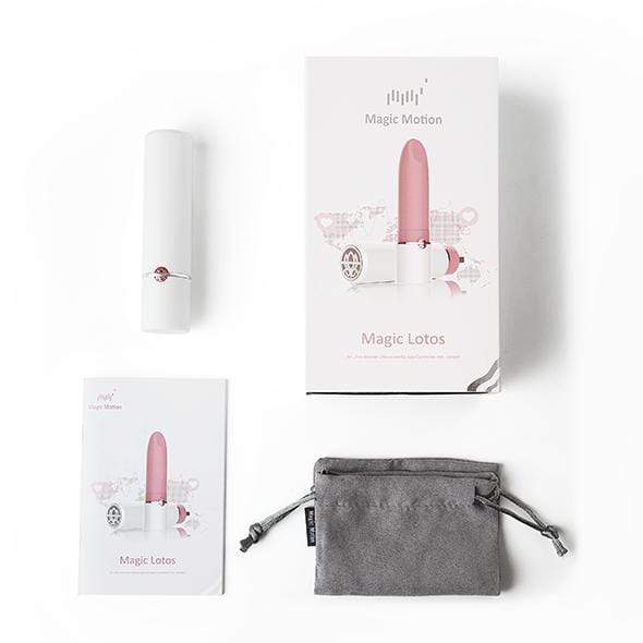 Magic Motion - Magic Lotus App-Controlled Lip Stick Mini Vibrator (Pink) - Discreet Toys Durio.sg