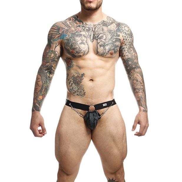 Male Basics - Dungeon Chain Jockstrap Underwear O/S (Black) - Gay Pride Underwear Durio.sg