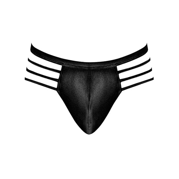Male Power - Cage Matte Cage Thong Underwear S/M (Black) - Gay Pride Underwear Durio.sg
