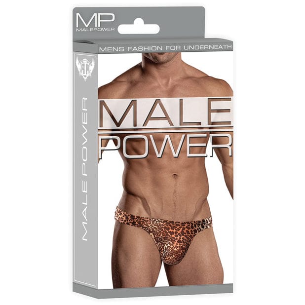 Male Power - Wonder Animal Print Thong Underwear L/XL (Leopard) - Gay Pride Underwear Durio.sg