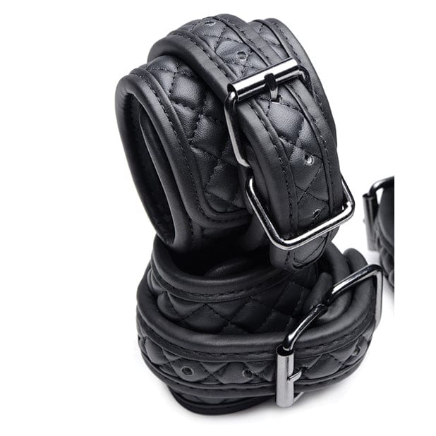 Master Series - Concede Wrist and Ankle Restraint Set with Bonus Hog Tie BDSM (Black) - Hand/Leg Cuffs Durio.sg