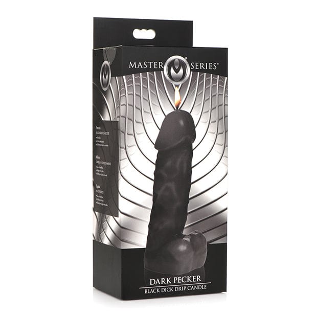 Master Series - Dark Pecker Dick Drip Candle Wax Play BDSM (Black) - BDSM (Others) Durio.sg