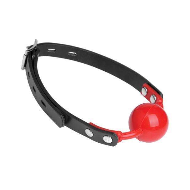 Master Series - The Hush Gag Comfort Ball Gag (Red) - Ball Gag Durio.sg