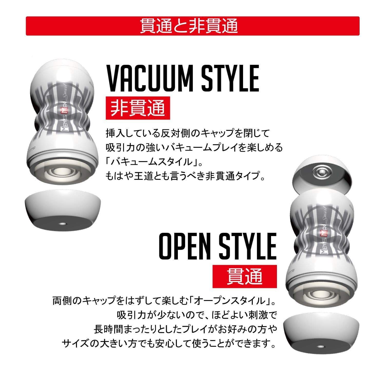 Men's Max - Smart Double Hole Onahole Cup Masturbator (White) - Masturbator Resusable Cup (Non Vibration) Durio.sg