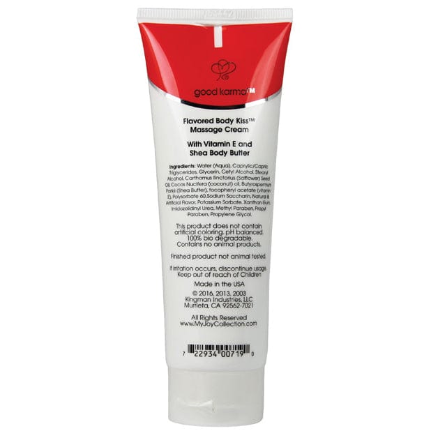 My Joy Collection - Flavored Body Kiss Massage Cream 4 oz (White Cherry) - Massage Lotion Durio.sg