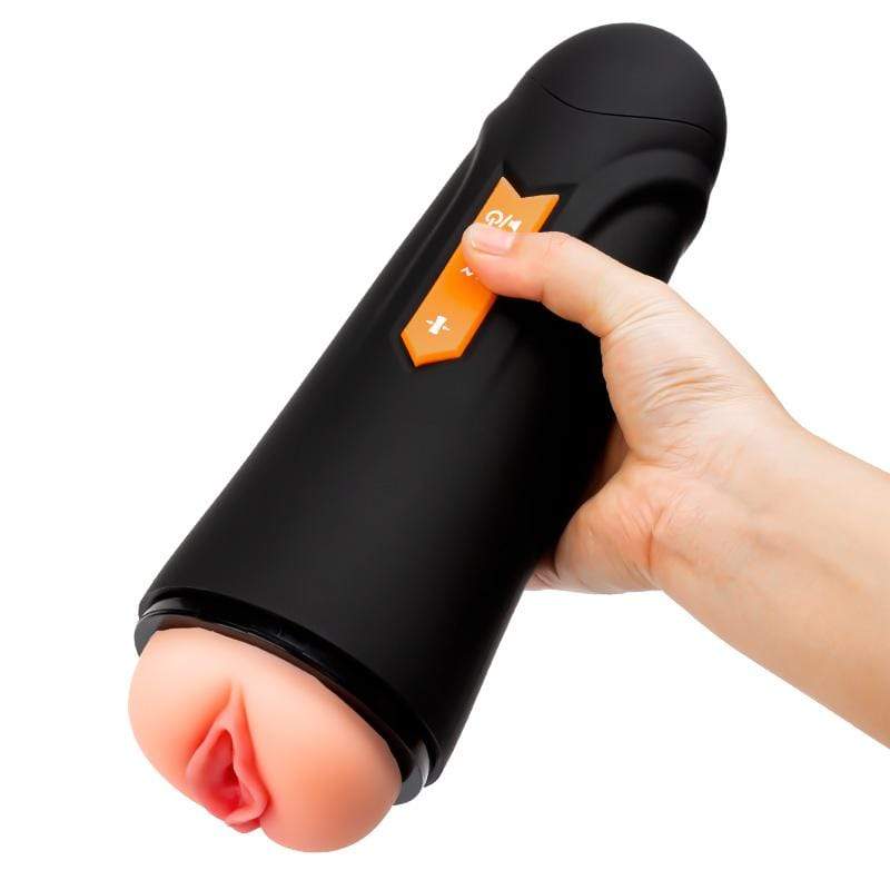 MyToys - MyFun Clamping and Vibrating Masturbation Cup (Black) - Masturbator Vagina (Vibration) Rechargeable Durio.sg