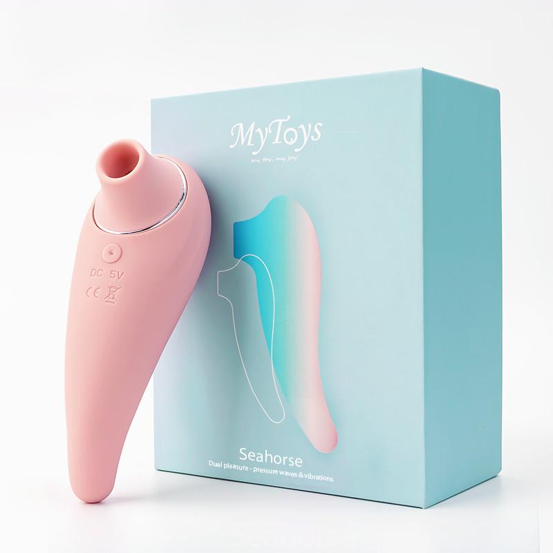 MyToys - Seahorse Dual G Spot Vibrator with Clitoral Air Stimulator (Sakura) - Clit Massager (Vibration) Rechargeable Durio.sg
