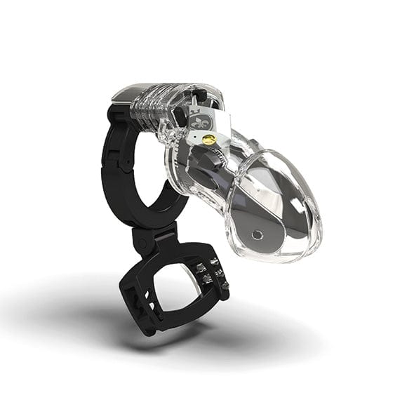 Mystim - Pubic Enemy 3 Chastity Cock Cage (Clear) - Plastic Cock Cage (Non Vibration) Durio.sg