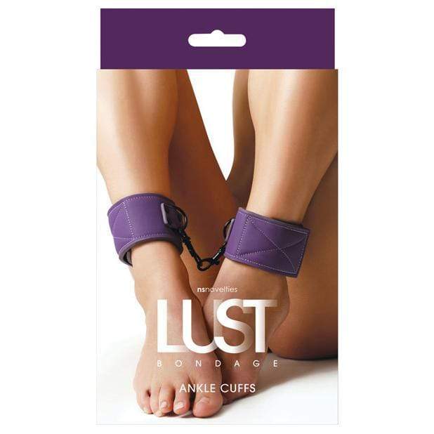 NS Novelties - BDSM Lust Bondage Ankle Cuffs (Purple) - Hand/Leg Cuffs Durio.sg
