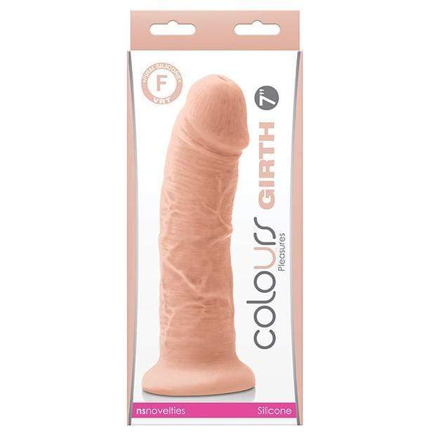 NS Novelties - Colours Pleasure Realistic Dildo Girth 7" (Beige) - Realistic Dildo with suction cup (Non Vibration) Durio.sg