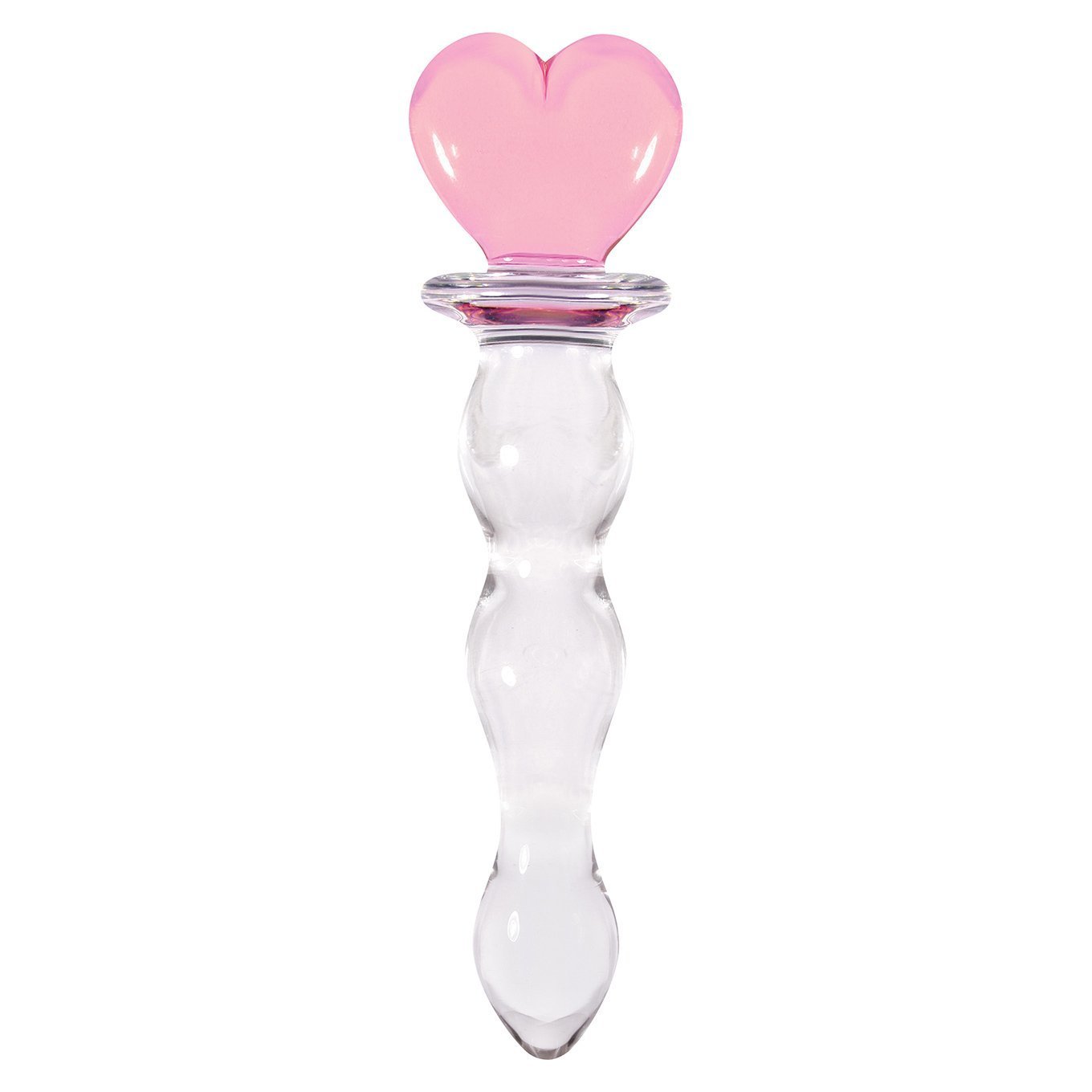 NS Novelties - Crystal Heart Of Glass Dildo (Pink) - Glass Dildo (Non Vibration) Durio.sg