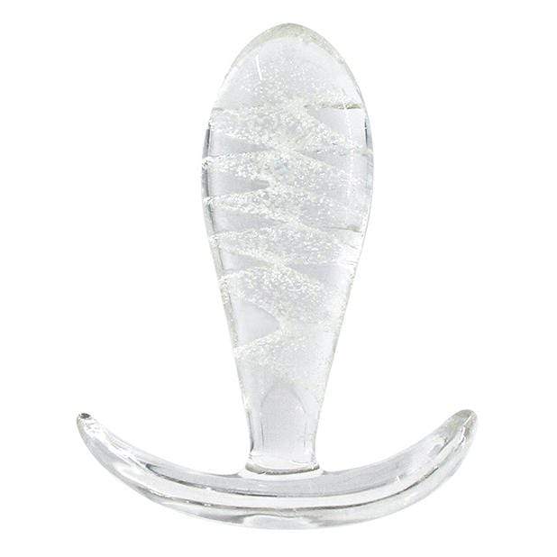 NS Novelties - FireFly Glow In The Dark Glass Anal Plug Ace (Clear) - Glass Anal Plug (Non Vibration) Durio.sg
