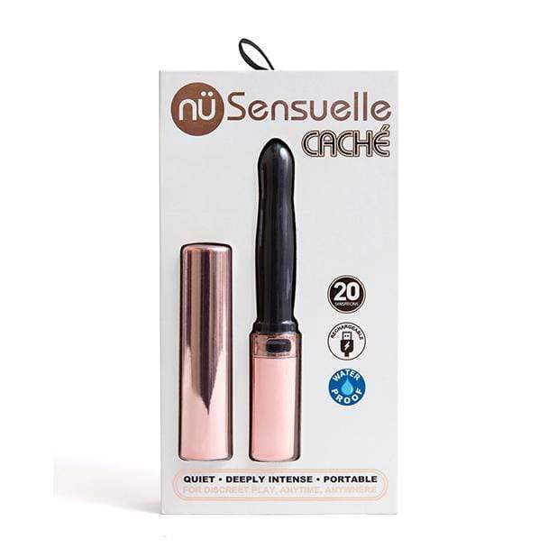 NU - Sensuelle Cache 20 Functions Covered Lip Stick Vibrator (Rose Gold) - Discreet Toys Durio.sg