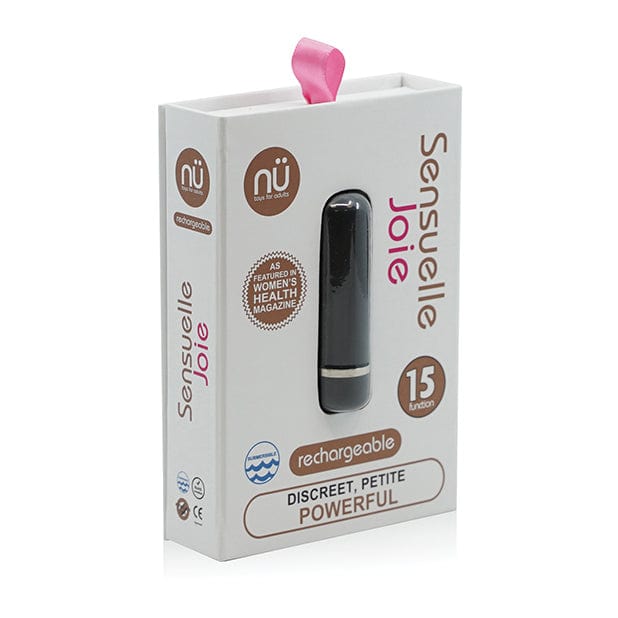 NU - Sensuelle Joie Discreet Petite Powerful Bullet Vibrator (Black) - Bullet (Vibration) Rechargeable Durio.sg