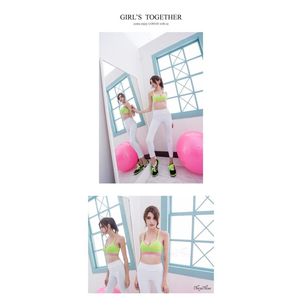 Naya Nina - Sexy Colorful No Rims Sports Underwear NA15180001-6 (Green) - Panties Durio.sg