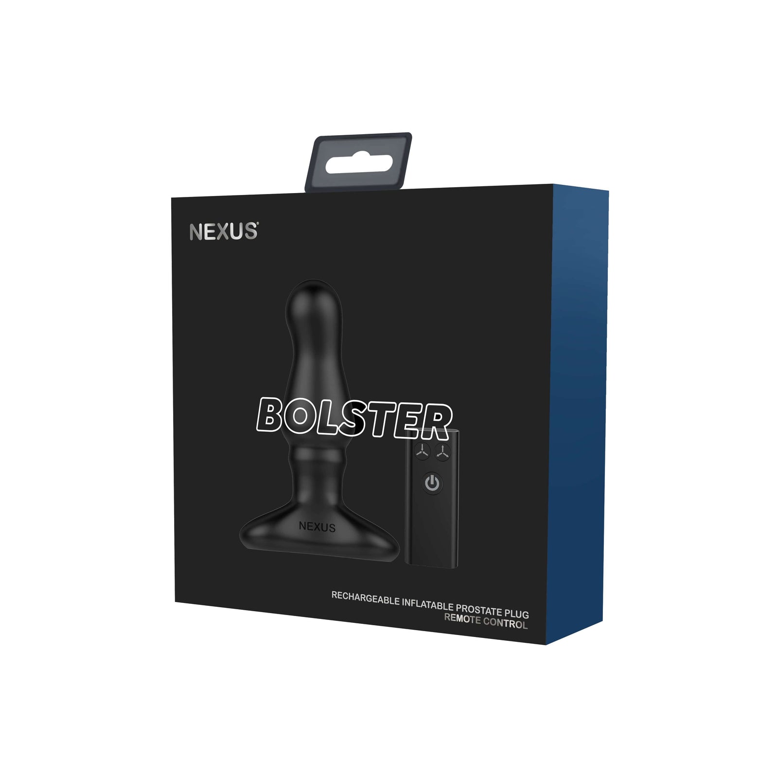 Nexus - Bolster Rechargeable Inflatable Prostate Butt Plug with Remote Control (Black) - Anal Plug (Vibration) Rechargeable Durio.sg