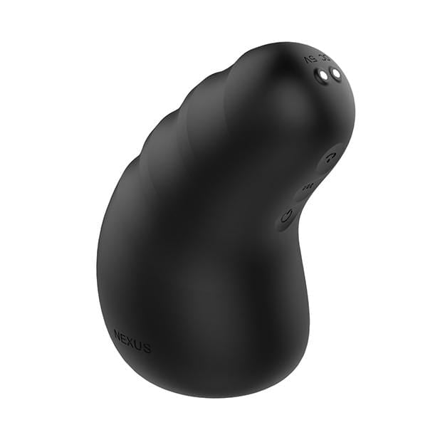 Nexus - Eclipse Vibrating and Stroking Male Masturbator (Black) - Masturbator Soft Stroker (Vibration) Rechargeable Durio.sg