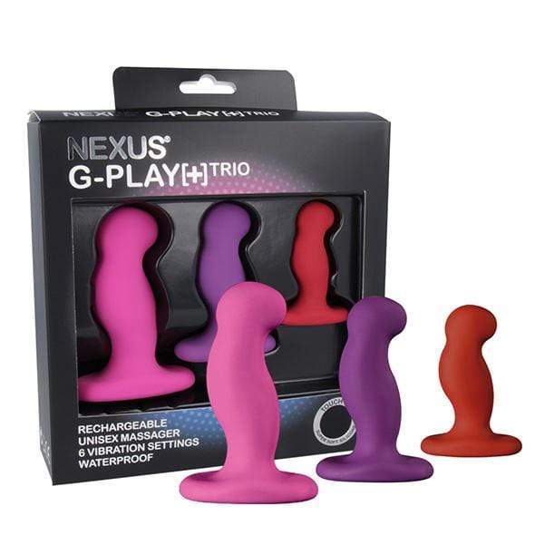 Nexus - G Play Plus Trio Rechargeable Prostate Massager (Multi Colour) - Prostate Massager (Vibration) Rechargeable Durio.sg