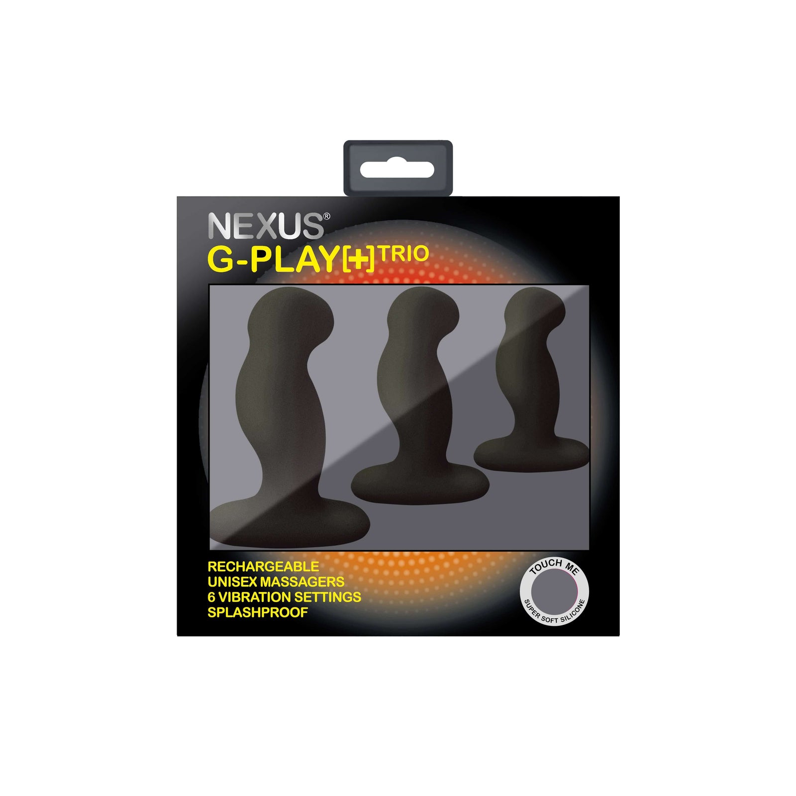 Nexus - GplayTrio+ Unisex Rechargeable Vibrator Set (Black) - Anal Plug (Vibration) Rechargeable Durio.sg